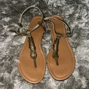 Green tan old navy sandals
